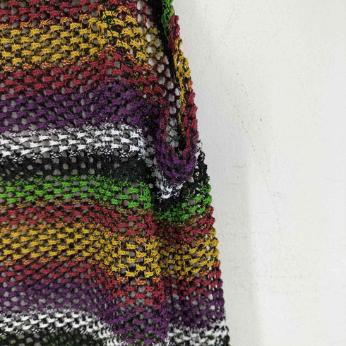 ザラ ZARA マルチカラー メッシュワンピース レディース S