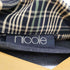 ニコル NICOLE チェック柄 オープンカラーペプラムシャツブラウス レディース