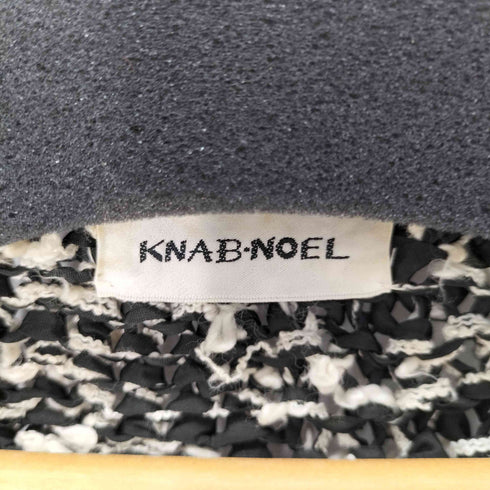 KNAB NOEL ツイードライクノーカラージャケット パールボタン レディース