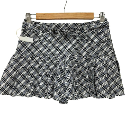 バーバリーブルーレーベル BURBERRY BLUE LABEL チェック プリーツ ミニ キュロット レディース JPN:38