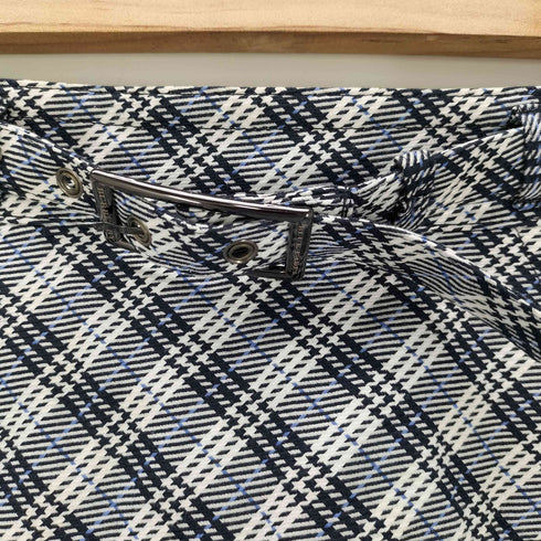 バーバリーブルーレーベル BURBERRY BLUE LABEL チェック プリーツ ミニ キュロット レディース JPN:38