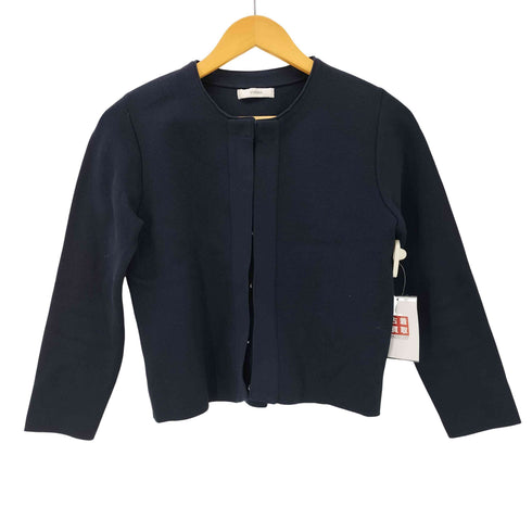 VIRINA ソフトノーカラージャケット ニットジャケット レディース JPN:M