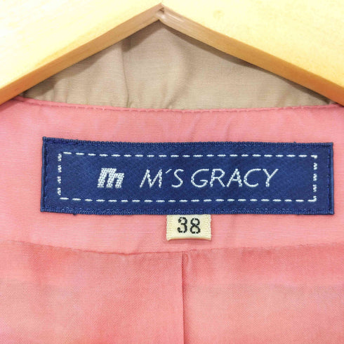 エムズグレイシー Ms GRACY ウエストベルト スプリングコート レディース 38
