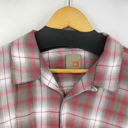 クイックシルバー Quiksilver 00S オープンカラーチェック L/S シャツ メンズ import:L