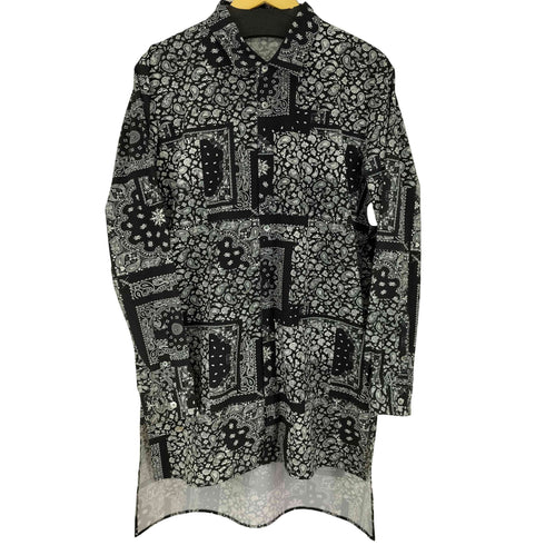 ノーアイディー NO ID. ペイズリー柄 L/S ロングシャツ メンズ ONE SIZE