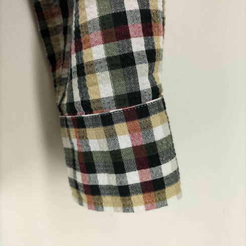 カンサイ KANSAI シアサッカー L/S チェックシャツ メンズ JPN:L