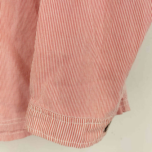 クイックシルバー Quiksilver フロントデザイン L/S ヒッコリーストライプシャツジャケット メンズ