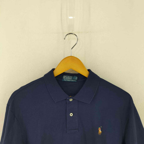 ポロバイラルフローレン Polo by RALPH LAUREN 90-00s スモールポニー刺繍 コットンポロシャツ メンズ import:L