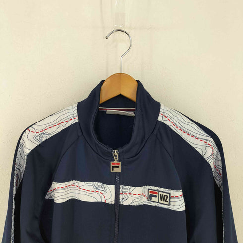 フィラ FILA バック刺繍 サイドライン ラグラントラックジャケット メンズ import:XL