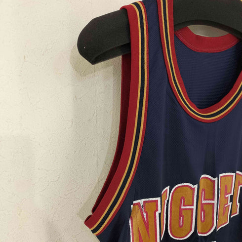 チャンピオン Champion 90s MADE IN USA #5 バスケットボール ナンバリング メッシュゲームシャツ メンズ US:44