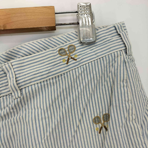ポロバイラルフローレン Polo by RALPH LAUREN テニスラケット刺繍 ストライプショーツ ハーフパンツ メンズ
