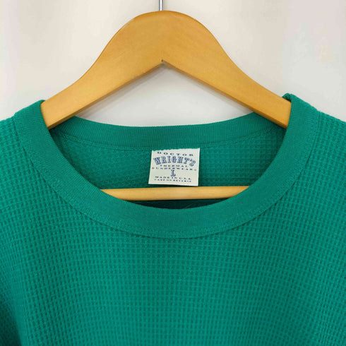 DOCTOR WRIGHT'S 80S~90S MADE IN USA ワッフル L/S クルーネックTシャツ レディース import:L