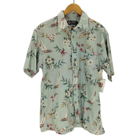 チャップスラルフローレン CHAPS RALPH LAUREN 90-00S ハイビスカスボタンダウンシャツ メンズ JPN:L