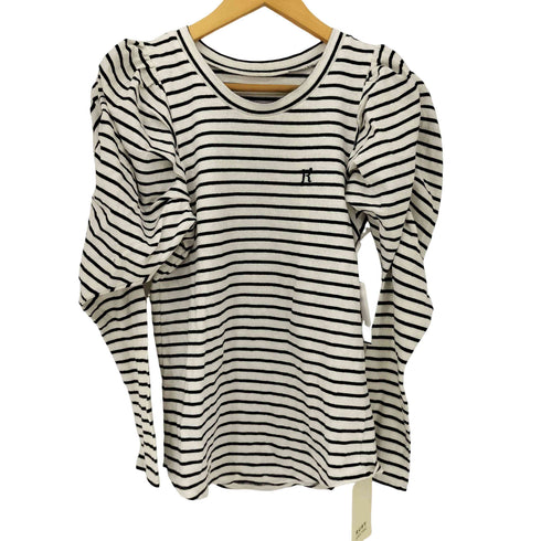 RUBY AND YOU Tシャツ ボーダーパフカットソー レディース FREE