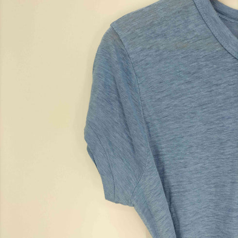 ポロラルフローレン POLO RALPH LAUREN 21SS 袖ロゴ刺繍 アシンメトリースリット ショートスリーブ リネンマキシワンピース レディース S