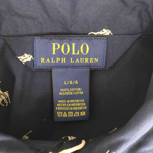 ポロラルフローレン POLO RALPH LAUREN ポニー総柄 パジャマシャツ メンズ import:L