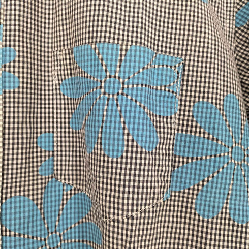 ステューシー Stussy ギンガムチェック 花柄 S/S シャツ メンズ JPN:M