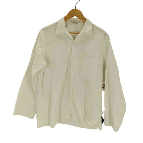 オーラリー AURALEE SELVEDGE WEATHER CLOTH OPEN COLLARED メンズ JPN:4