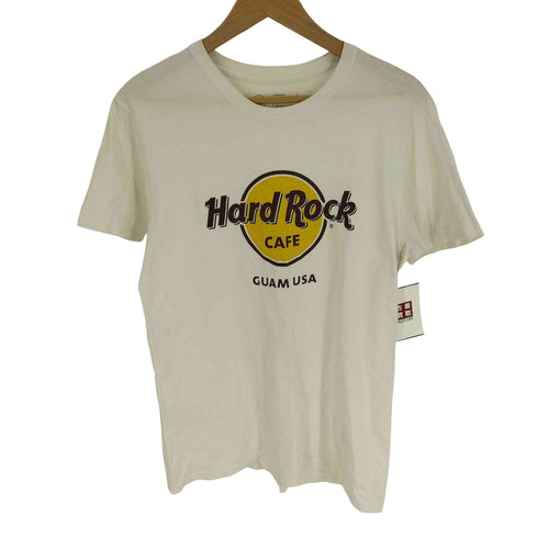 ハードロックカフェ Hard Rock Cafe GUAM USA フロントロゴプリント クルーネックTシャツ メンズ import:M
