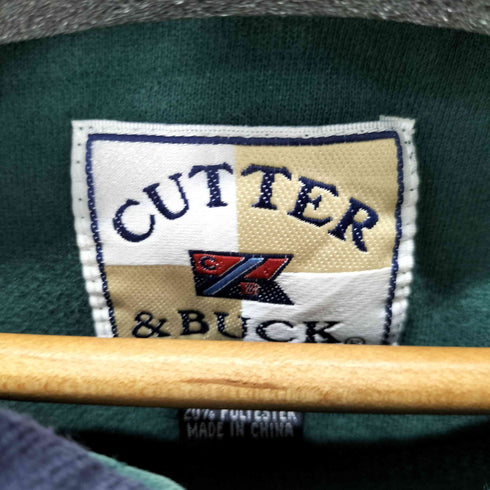カッターアンドバック CUTTER&BUCK ワンポイント刺繍 ハーフジップスウェット メンズ import:L