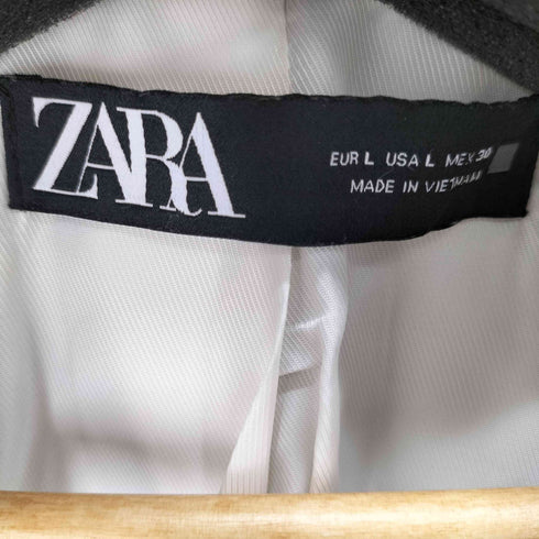 ザラ ZARA LIGHT GREEN FITTED DOUBLE-BREASTED BLAZER ダブルテーラードジャケット メンズ import:L