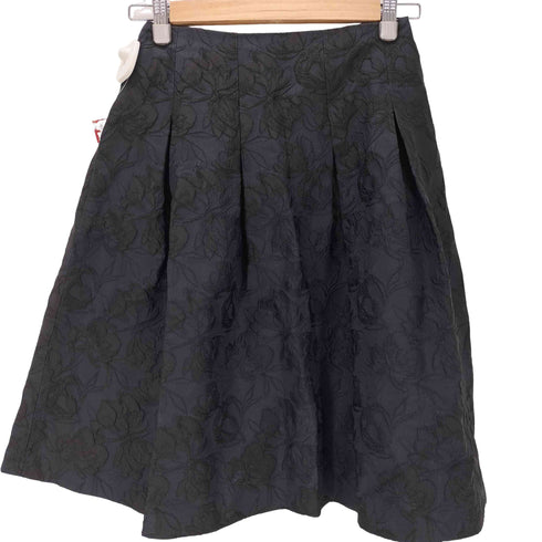 アベニールエトワール Aveniretoile フラワージャガードタックフレアスカート レディース 36