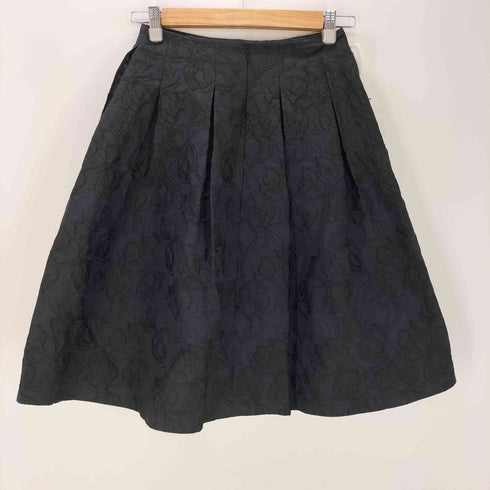 アベニールエトワール Aveniretoile フラワージャガードタックフレアスカート レディース 36