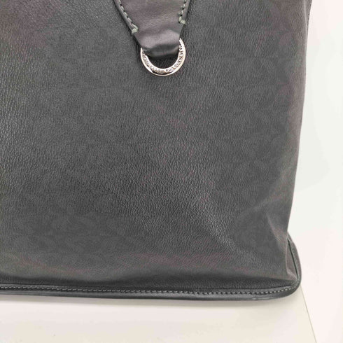ペレボルサ PELLE BORSA 総柄 モノグラム レザー トート バッグ レディース