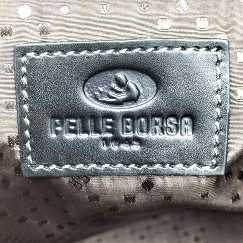 ペレボルサ PELLE BORSA 総柄 モノグラム レザー トート バッグ レディース