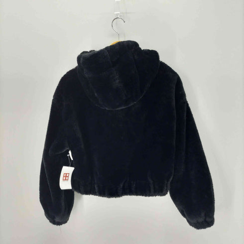ベルシュカ BERSHKA Faux Fur Hooded Jacket ファージップジャケット レディース import:L