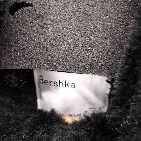 ベルシュカ BERSHKA Faux Fur Hooded Jacket ファージップジャケット レディース import:L