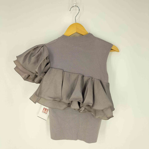フレイアイディー FRAY I.D アシメラッフルフリルニットプルオーバー レディース ONE SIZE