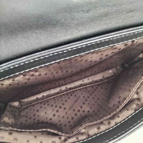 ペレボルサ PELLE BORSA 総柄 カウレザー ショルダー バッグ レディース