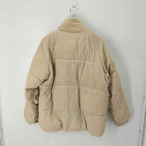ザラ ZARA コーデュロイ パフ ダウンジャケット ドローコード レディース import:XL