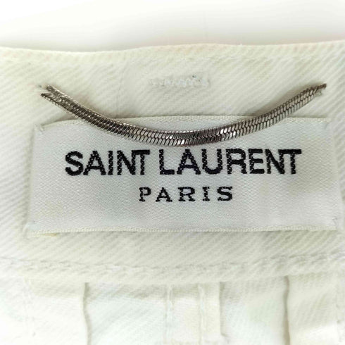 サンローランパリ SAINT LAURENT PARIS D02 M/SK-LW ホワイトスキニーデニム メンズ 30