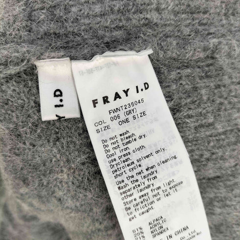 フレイアイディー FRAY I.D スーリーアルパカカシュクールニットプルオーバー レディース ONE SIZE
