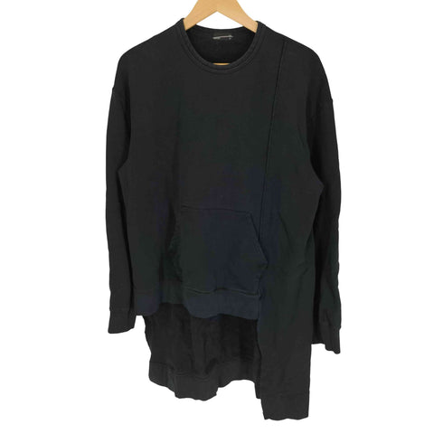 ラッドミュージシャン LAD MUSICIAN 17SS ヘムアシンメトリー 裏パイル地 クルーネックスウェット メンズ JPN:44