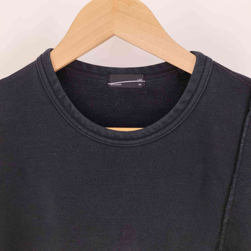 ラッドミュージシャン LAD MUSICIAN 17SS ヘムアシンメトリー 裏パイル地 クルーネックスウェット メンズ JPN:44