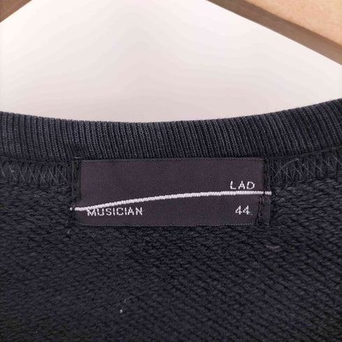 ラッドミュージシャン LAD MUSICIAN 17SS ヘムアシンメトリー 裏パイル地 クルーネックスウェット メンズ JPN:44