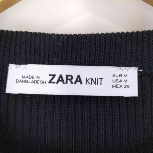 ザラ ZARA KNIT スリーブスリット パールニット レディース import:M