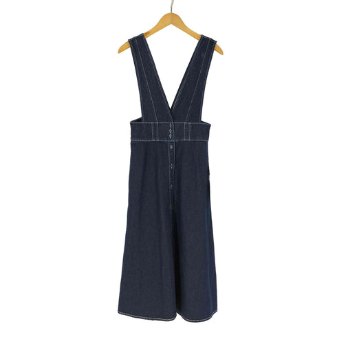ザラ ZARA デニムジャンパースカート レディース import:M