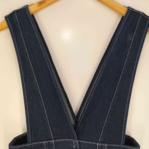 ザラ ZARA デニムジャンパースカート レディース import:M