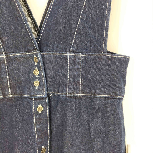 ザラ ZARA デニムジャンパースカート レディース import:M
