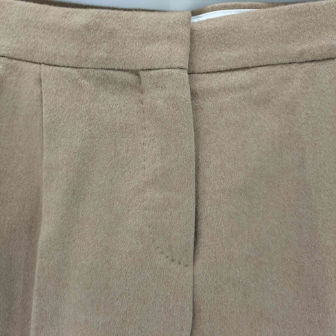 マックスマーラ MAX MARA 白タグ キャメル センタープレスパンツ レディース JPN:36