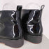ザラ ZARA WOMAN エナメル フロントジップ ショートブーツ レディース EUR:39