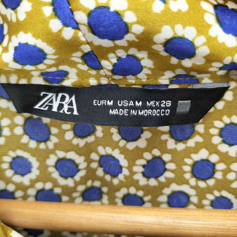 ザラ ZARA フラワープリント L/S ブラウス レディース import:M