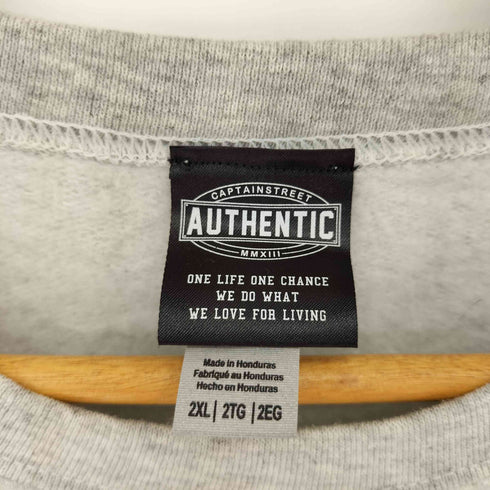 フロントプリント クルーネックスウェット メンズ 2XL