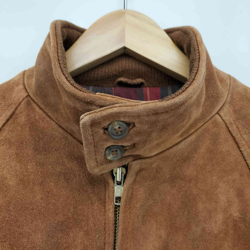 ポロバイラルフローレン Polo by RALPH LAUREN 90s Genuine Leather スエード スウィングトップ ジャケット メンズ JPN:M