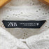 ザラ ZARA フラワーデザインレース L/Sブラウス レディース import:M