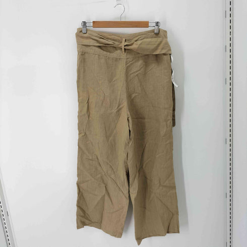 ギャルリーヴィー GALERIE VIE ベルト付きリネンワイドパンツ レディース JPN:36